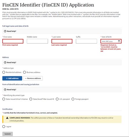 fincen id login